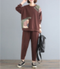 Picture of Large Size Women’s Spring & Autumn Fashion Set – Loose-Fitting Long-Sleeved Two-Piece Outfit