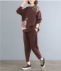 Picture of Large Size Women’s Spring & Autumn Fashion Set – Loose-Fitting Long-Sleeved Two-Piece Outfit