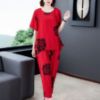 Picture of Women’s Summer Casual Set – Plus Size Half-Sleeved Slimming Two-Piece Sportswear