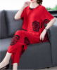 Picture of Women’s Summer Casual Set – Plus Size Half-Sleeved Slimming Two-Piece Sportswear
