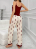 Picture of Women's Pajama Set – Heart Print V-Neck, spaghetti straps