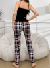 Picture of Women’s Pajama Set – spaghetti Top & Plaid Pants