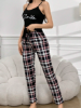 Picture of Women’s Pajama Set – spaghetti Top & Plaid Pants