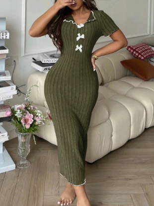 Picture of Women’s nightdress – Knitted, short sleeves