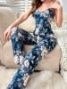 Picture of Women’s Pajama Set - floral Print spaghetti Top & Pants