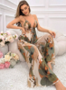 Picture of Women’s Pajama Set - Backless Spaghetti strap Top & long Pants