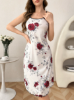 Picture of Women’s Nightdress – floral pattern, Spaghetti strap