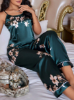 Picture of Women’s Satin Pajama Set – Floral Print straps Top & Pants