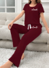 Picture of Women’s Pajama Set – Short Sleeve Top & Pants Sleepwear