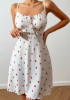 Picture of Women’s Nightdress – Strawberry Print, spaghettis straps