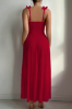 Picture of Women’s 2-PCS. Set – Contrast Lace Mesh Floral Maxi Dress + G-String
