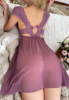 Picture of Women’s Sexy Nightdress – Semi-Sheer, Lace Bow, Sleeveless