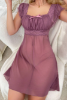 Picture of Women’s Sexy Nightdress – Semi-Sheer, Lace Bow, Sleeveless
