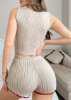 Picture of Women’s Pajama Set – Ribbed sleeveless & Shorts