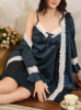 Picture of Women’s Nightdress 2pcs. Set – Satin Spaghetti straps with Robe