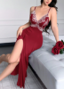 Picture of Women’s Nightdress – Pleated Ruffle, Lace Patchwork, spaghetti straps