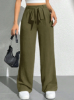 Picture of Women’s Elegant Wide-Leg Pants – Solid Color,  with Belt