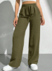 Picture of Women’s Elegant Wide-Leg Pants – Solid Color,  with Belt