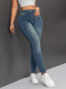 Picture of Women’s Jeans pants  – Slanted Pockets, Destroyed Effect, Casual Skinny