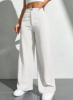 Picture of Women’s Casual Pants – Solid Color, Wide-Leg Fit with Pockets