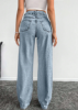 Picture of Women’s Jeans – Straight Loose Fit, Pockets with Rhinestone Detailing