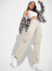 Picture of Women’s Cargo Jeans – Solid Color, Casual Utility Style