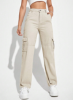 Picture of Women’s Cargo Jeans – Solid Color, Casual Utility Style