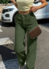 Picture of Women’s Casual Cargo Pants – High Waist, Wide-Leg Fit, Flap Pockets