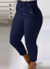 Picture of Women’s Skinny Pants – Belted High Waist