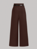 Picture of Women’s Pants – Solid Color, wide leg, Button Closure with Belt