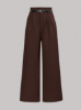 Picture of Women’s Pants – Solid Color, wide leg, Button Closure with Belt