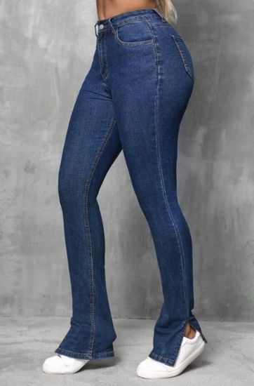 Picture of Women’s Denim Pants - Split Hem, slim fit