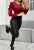 Picture of Women’s  Leather Leggings –	Skinny, Plus Size