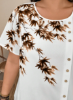 Picture of Women’s 2-Pcs. Set – Plant Print, Loose Casual Fit, Plus Size