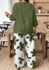 Picture of Women’s 2-Pcs.  Set –  Long-Sleeve & Floral Print Pants, Loose Fit, Plus Size