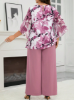 Picture of Women’s  2-Pcs. Set –  Wide Sleeves & Wide-Leg Pants, Plus Size
