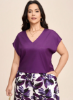 Picture of Women’s 2-PCS. Set – V-Neck,  Plus Size, Floral print