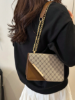 Picture of Women's Bag - Mini Mode, Plaid, Square with Chain Strap