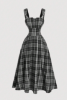 Picture of Women’s Dress - Plaid Midi Slip, wide straps