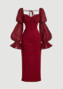 Picture of Women’s Dress –  Vintage Maxi, BUFF long sleeves, back tie