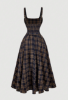 Picture of Women’s Dress –  Plaid, wide Strap, with belt