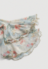 Picture of Women’s Dress –Vintage Floral, Long Sleeve, Ruffle Detail