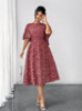 Picture of Elenzga Plus Size Midi Dress