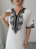 Picture of Women’s Elegant V-Neck Dress – Reverse Print