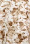 Brown and white print