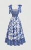 Picture of Women’s Ditsy Floral Mini Dress – Sleeveless, Waist Tie, Vintage Party Style