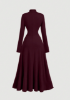 Picture of Women’s Turtleneck Dress – Vintage Elegant Style, long sleeves