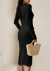 Picture of Women’s Autumn Dress – Long Sleeves, Elegant Style