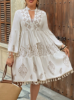 Picture of Women's Plus Size Boho Holiday Dress – Deep V-Neck