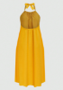 Picture of Women’s Plus Size Summer Dress – Strap Neckline, Open Back, Solid